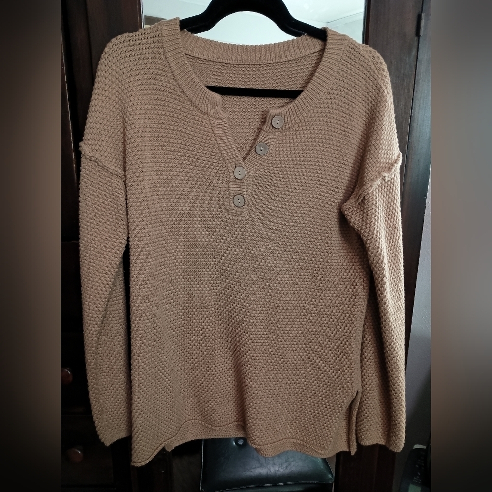 Small Khaki Knit Sweater